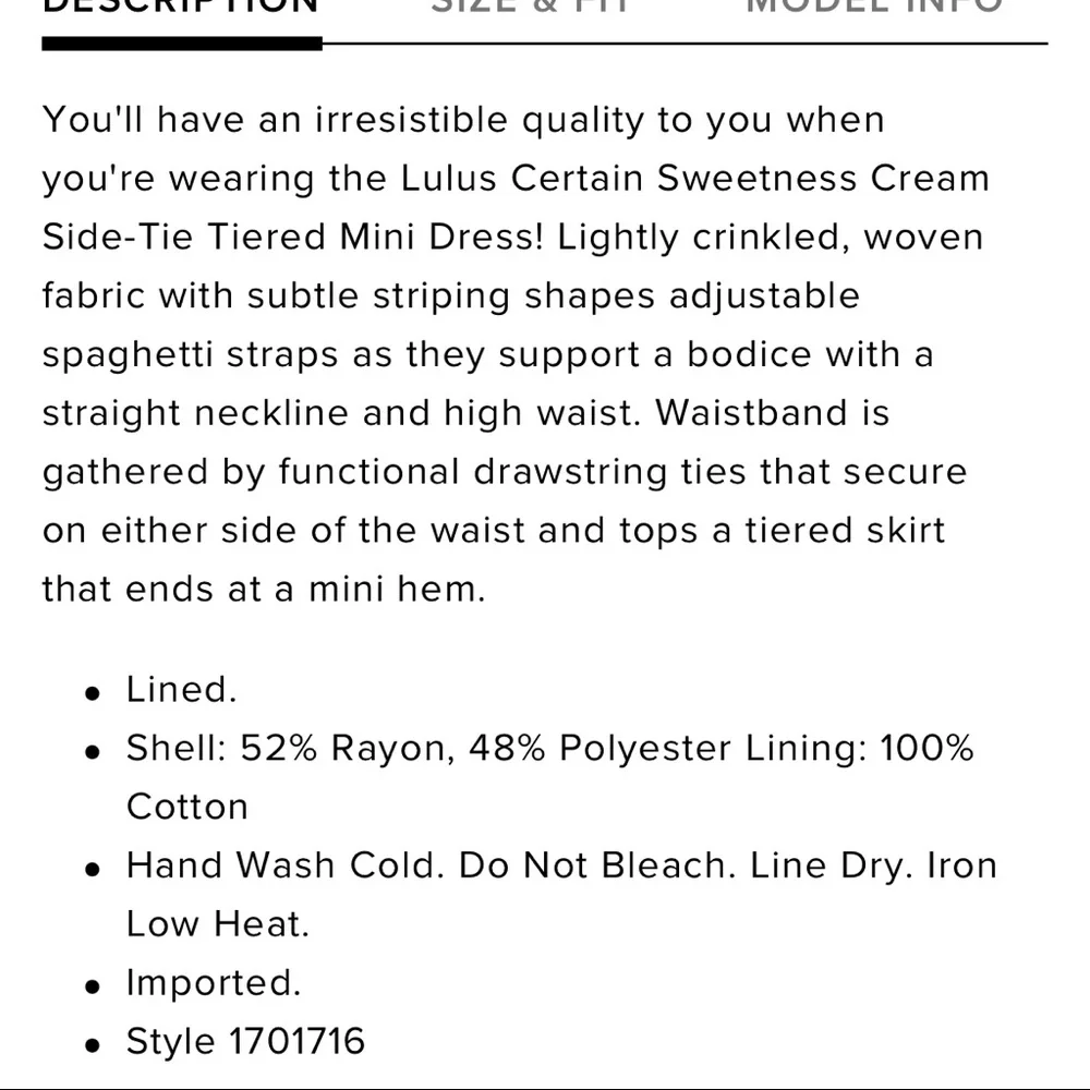 NEW LULUS side tie dress - Picture 3 of 11